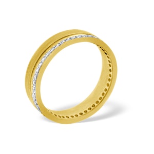 Mens 0.27ct H/Si Diamond 18K Gold Dress Ring