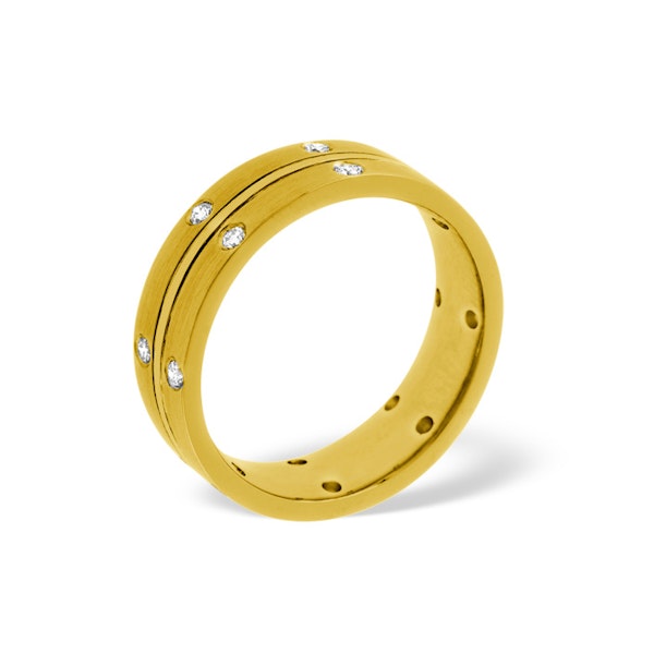 Mens 0.21ct G/Vs Diamond 18K Gold Dress Ring - Image 1