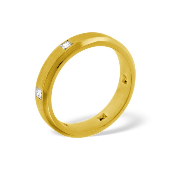 Mens 0.28ct H/Si Diamond 18K Gold Dress Ring - Image 1