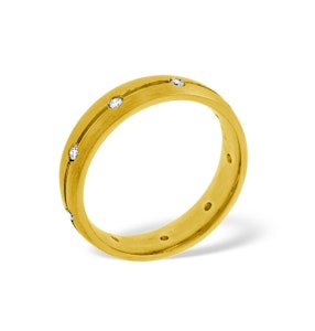 Mens 0.14ct G/Vs Diamond 18K Gold Dress Ring