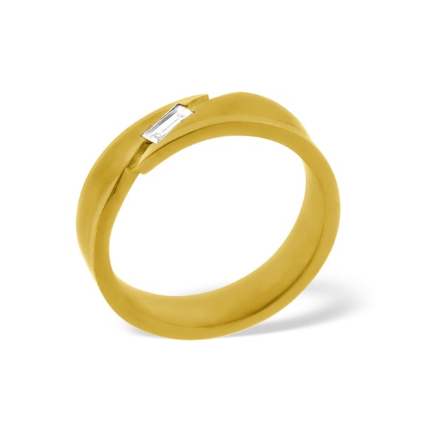 Jasmine 18K Gold Diamond Wedding Ring 0.07CT H/SI - Image 1