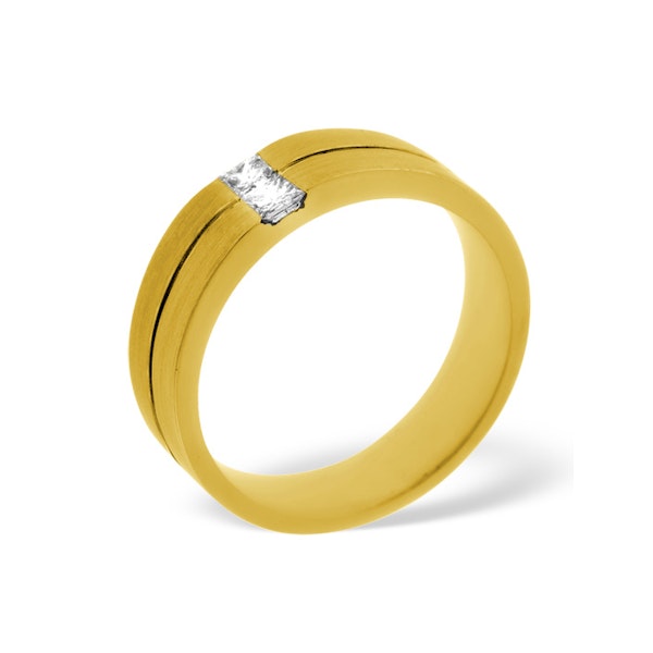 Mens 0.16ct G/Vs Diamond 18K Gold Dress Ring - Image 1