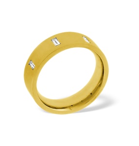 Mens 0.17ct G/Vs Diamond 18K Gold Dress Ring