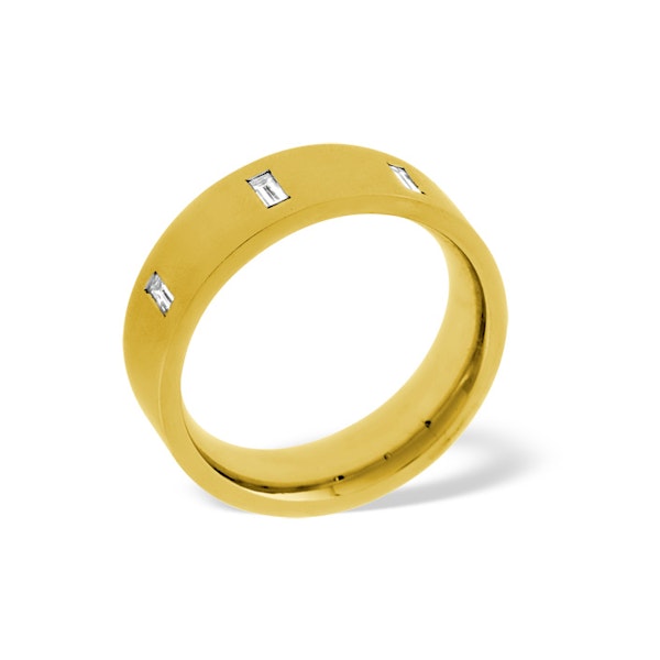 Mens 0.17ct H/Si Diamond 18K Gold Dress Ring - Image 1