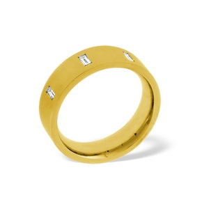 Mens 0.17ct H/Si Diamond 18K Gold Dress Ring