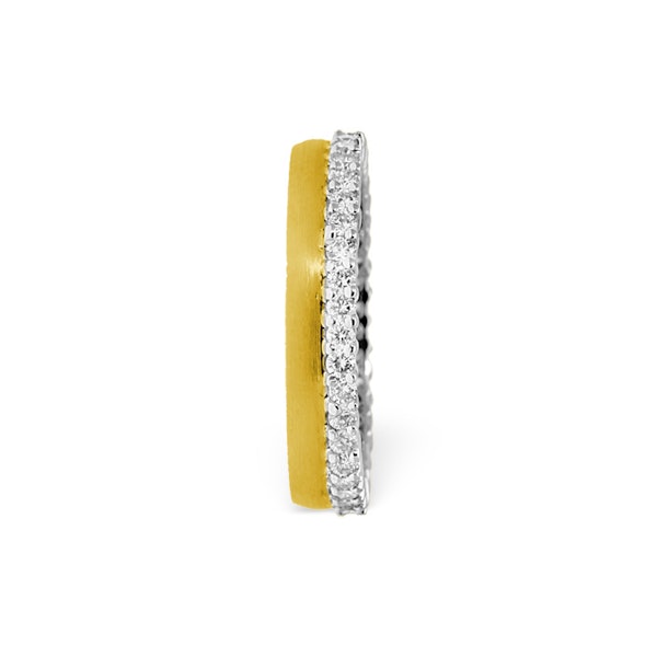 Mens 1.2ct G/Vs Diamond 18K Gold Dress Ring - Image 1