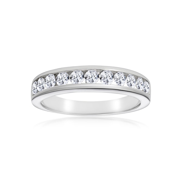 Rae Half Eternity Ring 0.75CT Lab Diamond 9K White Gold - Image 2