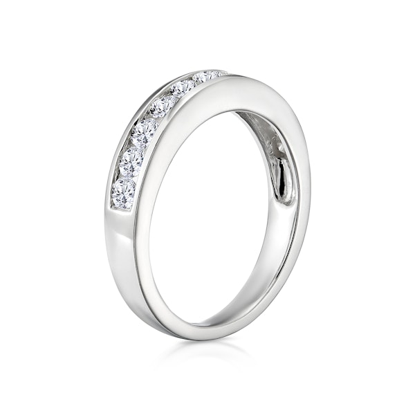 Rae Half Eternity Ring 0.75CT Lab Diamond 9K White Gold - Image 3