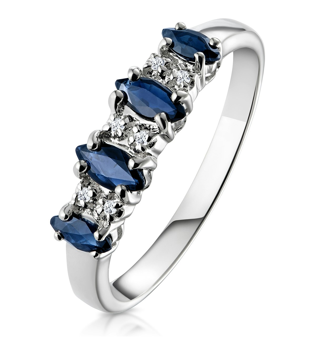 White Gold Sapphire Rings | The Diamond Store