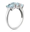 Aquamarine 1.65CT And Diamond 9K White Gold Ring - image 3