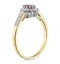 Ruby 5 x 3mm And Diamond 9K Gold Ring  A3351 - image 3