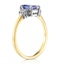 Tanzanite 6 x 4mm And Diamond 18K Gold Ring  FET37-V - image 3
