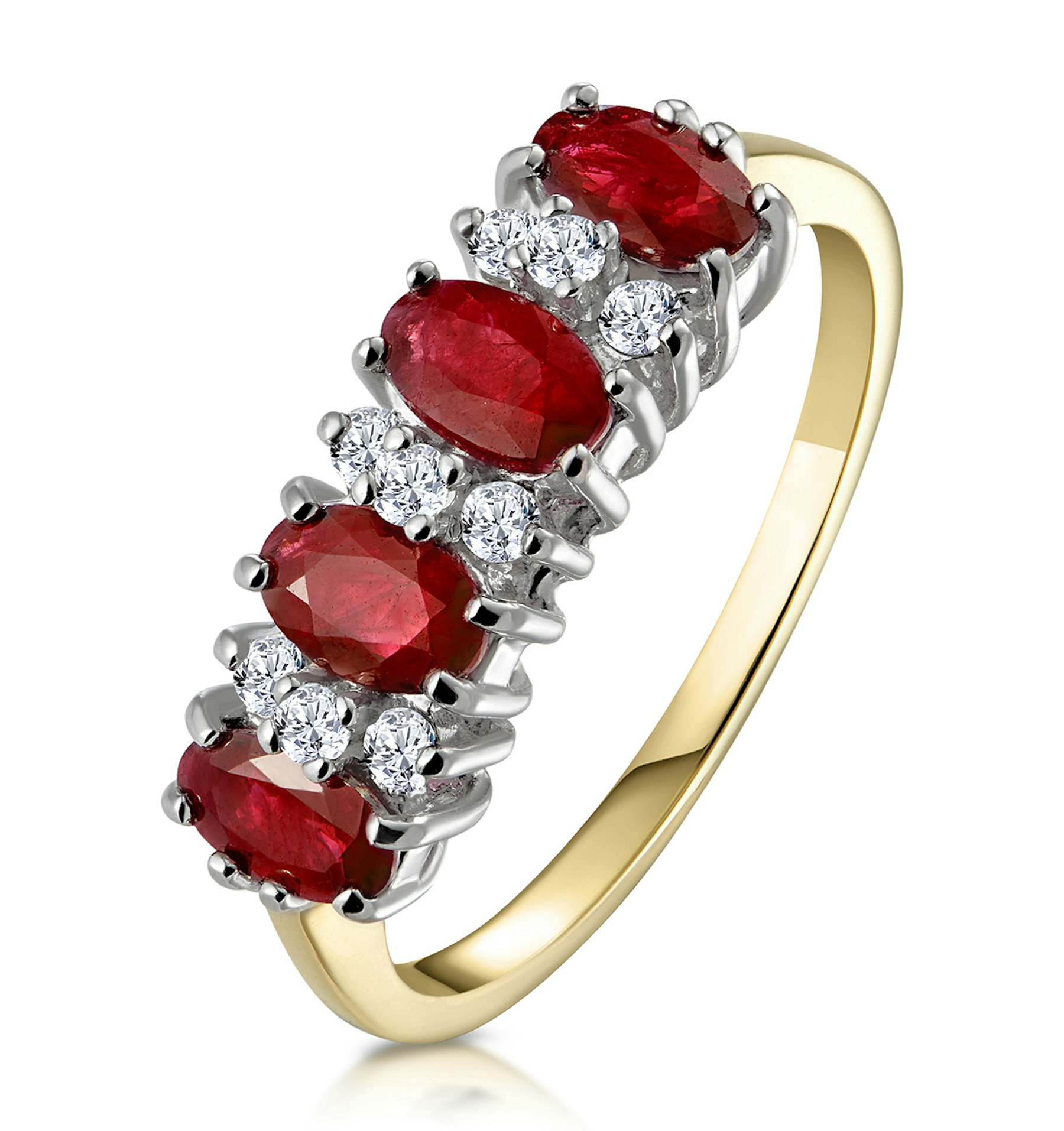 Ruby 1.12ct And Diamond 18K Gold Ring