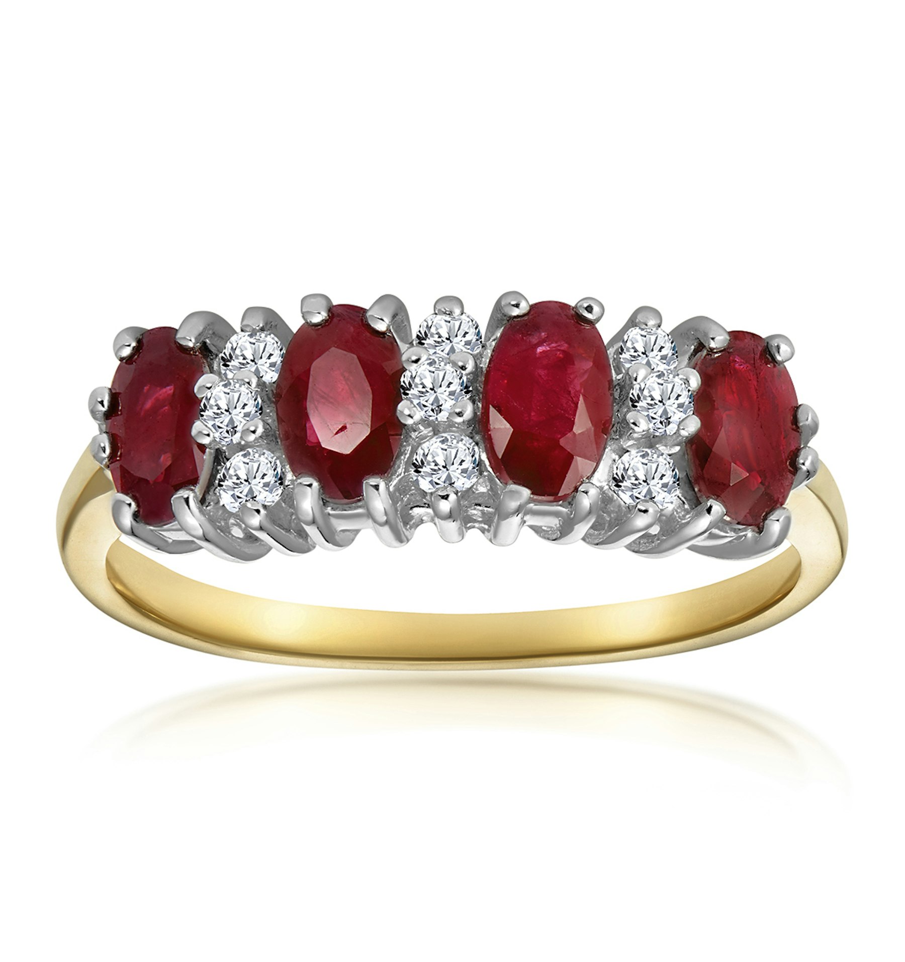 Ruby 1.12ct And Diamond 18K Gold Ring