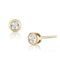 Stud Earrings 0.10CT Diamond 9K Yellow Gold - image 1