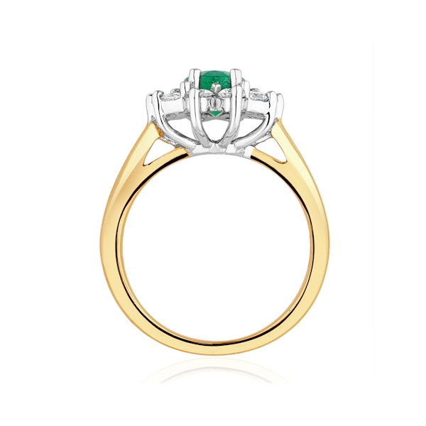 Emerald 0.70ct And Diamond 0.50ct 18K Gold Ring - Image 3