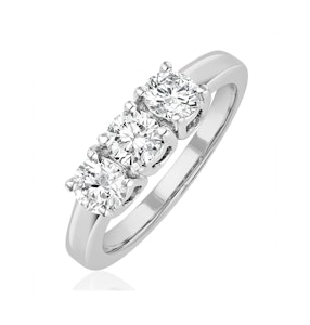 Chloe Platinum 3 Stone Diamond Ring 1.00CT G/VS