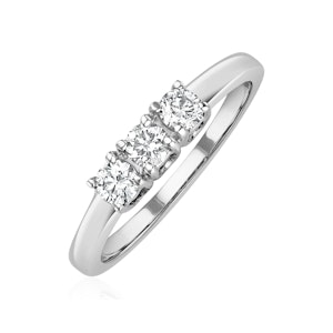 Chloe Platinum 3 Stone Diamond Ring 0.30CT G/VS