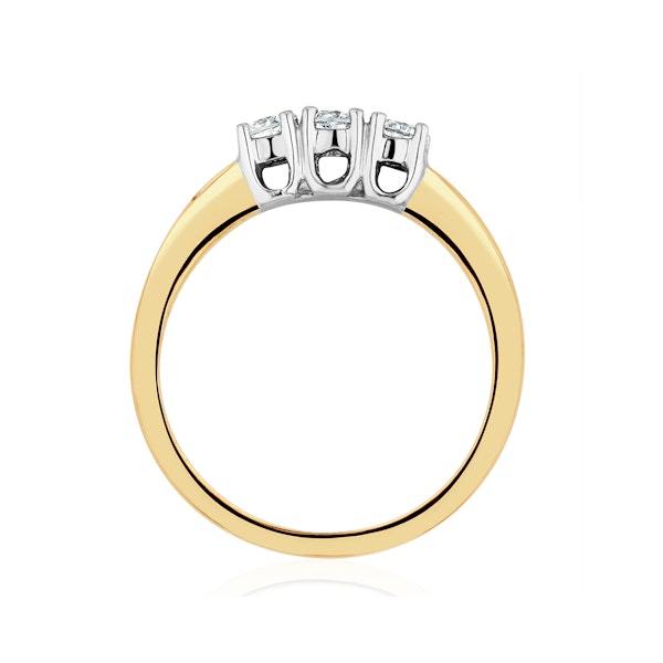 Chloe 18K Gold 3 Stone Diamond Ring 0.30CT H/SI - Image 3