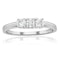 Chloe 18K White Gold 3 Stone Diamond Ring 0.50CT - image 2