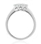 Chloe 18K White Gold 3 Stone Diamond Ring 0.50CT - image 3