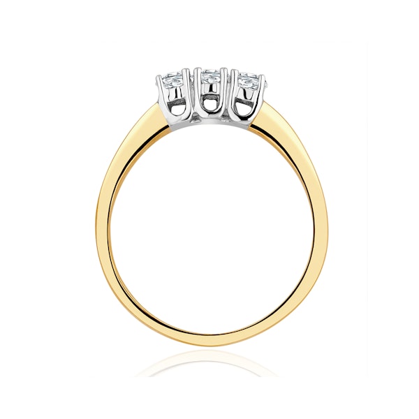 Chloe 18K Gold 3 Stone Diamond Ring 0.50CT H/SI - Image 3