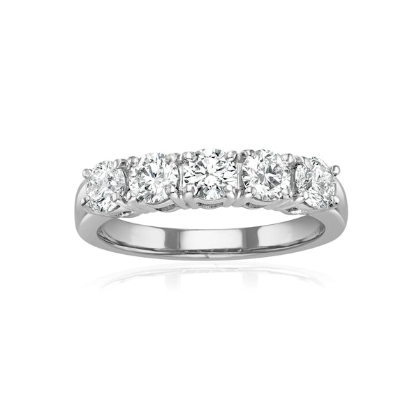 Chloe 18K White Gold 5 Stone Diamond Eternity Ring 1.00CT G/VS - Image 2