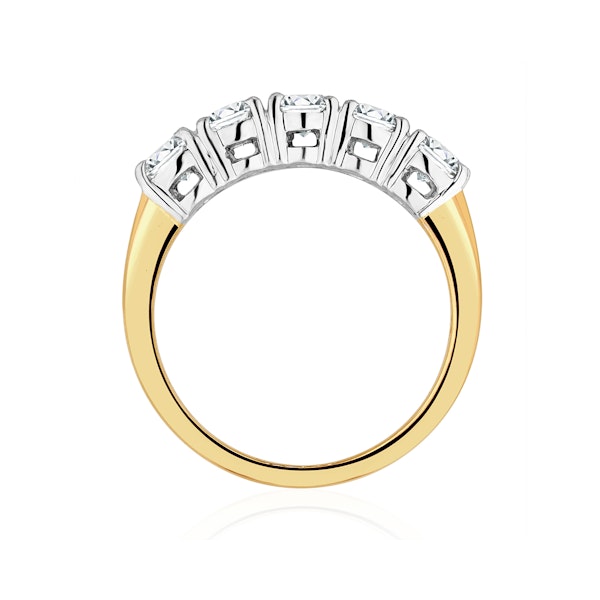 Chloe 18K Gold 5 Stone Lab Diamond Eternity Ring 1.00CT H/SI - Image 3