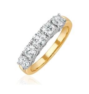 Chloe 18K Gold 5 Stone Diamond Eternity Ring 1.00CT G/VS