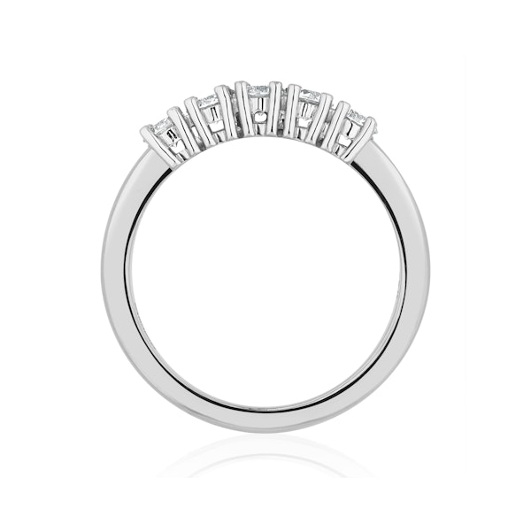 Chloe Platinum 5 Stone Diamond Eternity Ring 0.50CT H/SI - Image 3