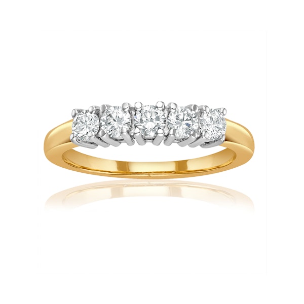 Chloe 18K Gold 5 Stone Diamond Eternity Ring 0.50CT G/VS - Image 2