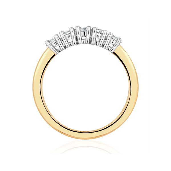 Chloe 18K Gold 5 Stone Diamond Eternity Ring 0.50CT H/SI - Image 3