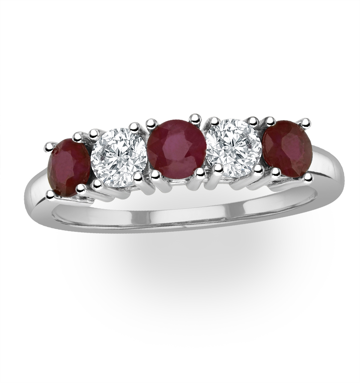 Ruby Eternity Rings | The Diamond Store