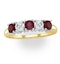 Ruby 0.75CT and Diamond Ring 0.40CT 18K Gold FT26 - image 2