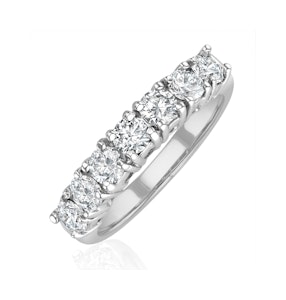 Chloe 18K White Gold 7 Stone Diamond Eternity Ring 1.00CT G/VS