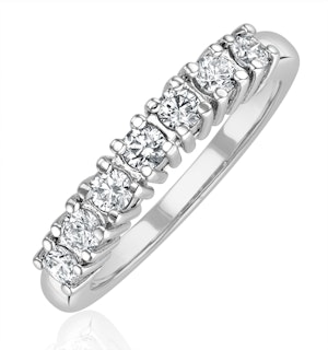 Chloe Platinum 7 Stone Diamond Eternity Ring 0.30CT H/SI