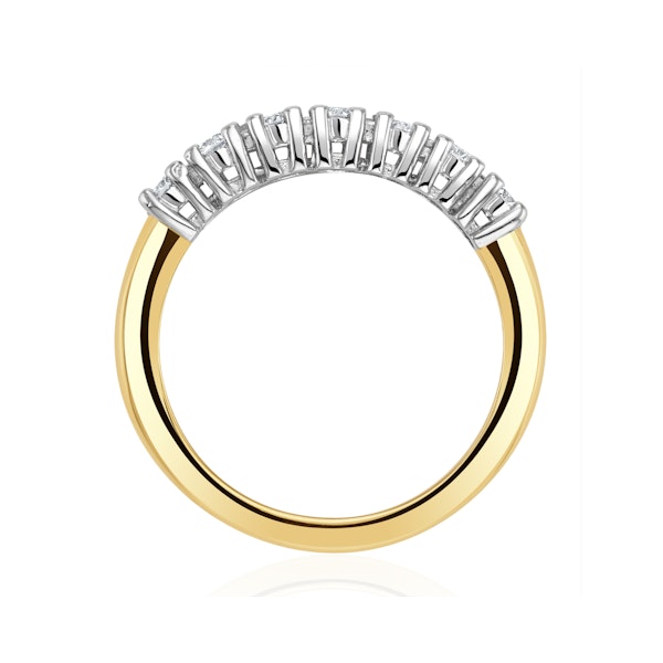 Chloe 18K Gold 7 Stone Diamond Eternity Ring 0.30CT H/SI - Image 3