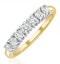 Chloe 18K Gold 7 Stone Diamond Eternity Ring 0.50CT H/SI - image 1