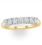 Chloe 18K Gold 7 Stone Diamond Eternity Ring 0.50CT H/SI - image 2