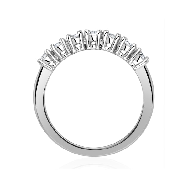 Chloe 18K White Gold 7 Stone Diamond Eternity Ring 0.75CT H/SI - Image 3