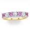 Pink Sapphire 1.15ct and Diamond Ring 0.50ct 18K Gold Ft32 - image 2