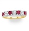 Ruby 1CT and Diamond Ring 0.50CT 18K Gold FT32 - image 2