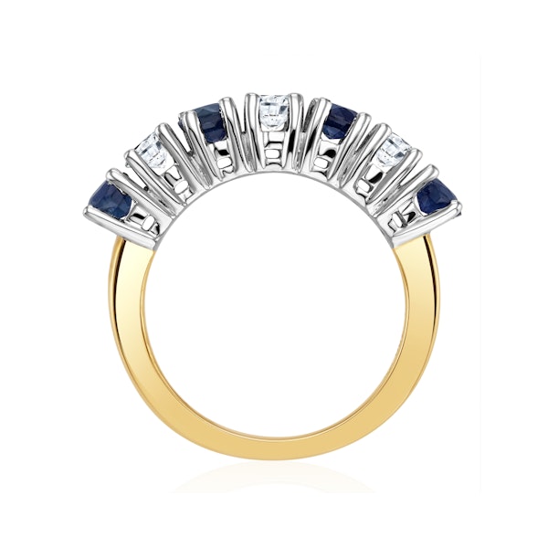Sapphire 1CT and Diamond Ring 0.50CT 18K Gold FT32 - Image 3