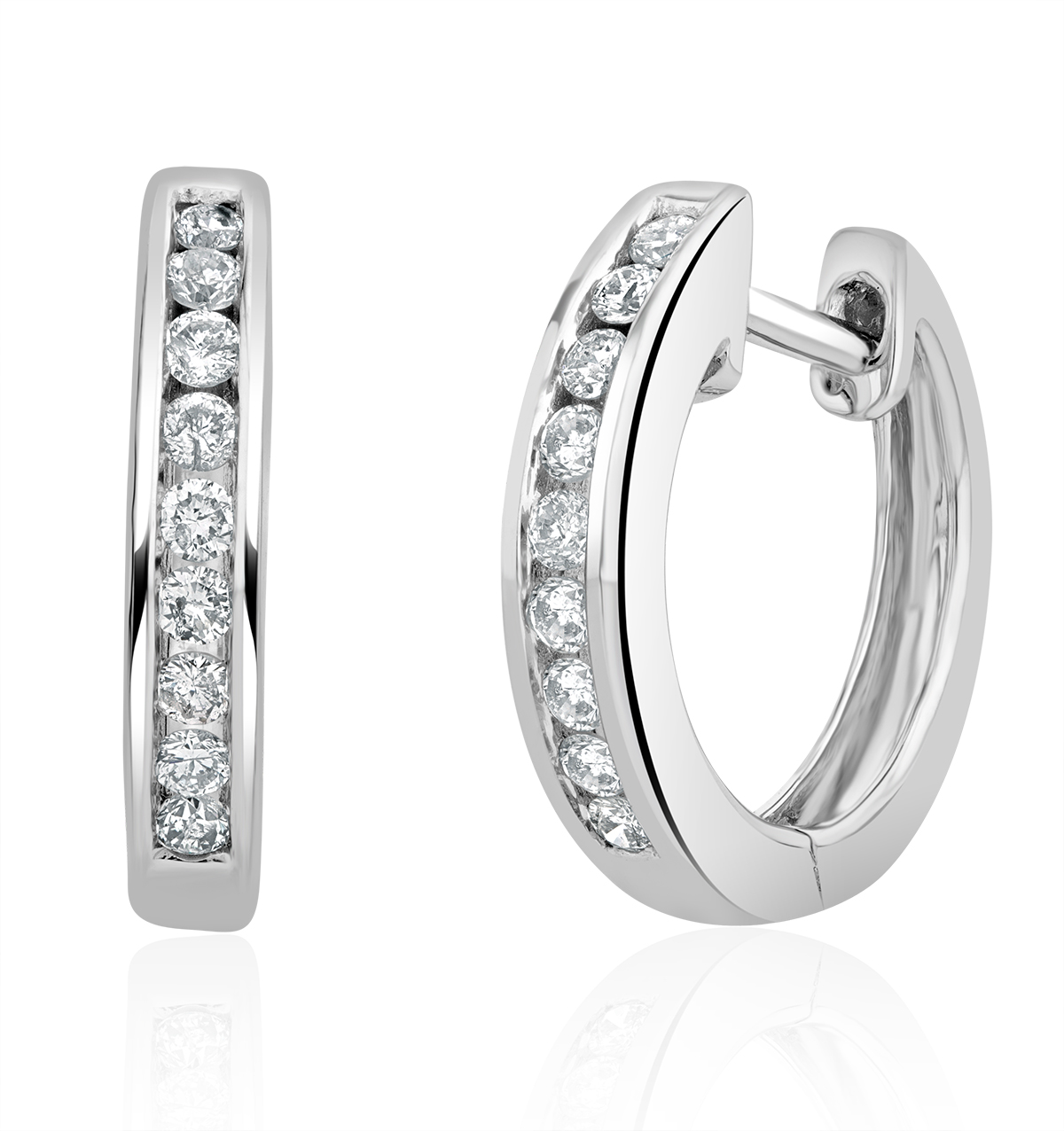 Diamond Hoop Earrings | The Diamond Store