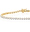 Diamond Tennis Bracelet Rubover Style 2.00ct 9K Gold - image 3