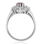 Ruby 6 x 4mm And Diamond 9K White Gold Ring  A4444 - image 3