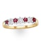 Ruby 0.30ct And Diamond 9K Gold Ring - image 2