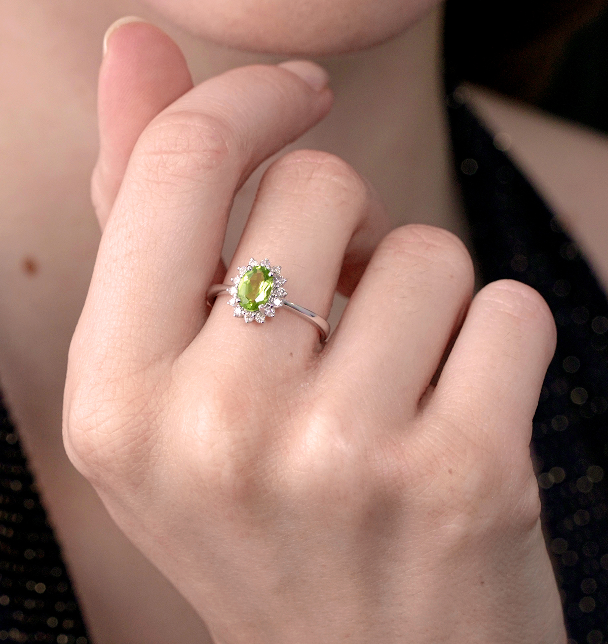 pink diamond emerald cut ring