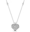 Pearl June Birthstone Vintage Locket Necklace White Topaz in Silver - image 1