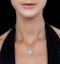 Pearl June Birthstone Vintage Locket Necklace White Topaz in Silver - image 2